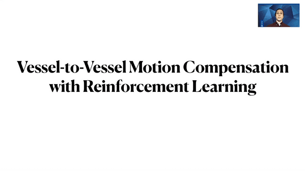 Vessel-to-Vessel Motion Compensation with Reinforcement Learning