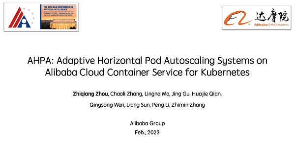 AHPA: Adaptive Horizontal Pod Autoscaling Systems on Alibaba Cloud Container Service for Kubernetes
