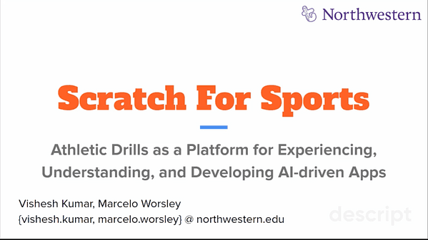 Scratch for Sports: Athletic Drills as a Platform for Experiencing, Understanding, and Developing AI-driven Apps