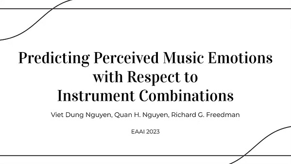 Predicting Perceived Music Emotions with Respect to Instrument Combinations