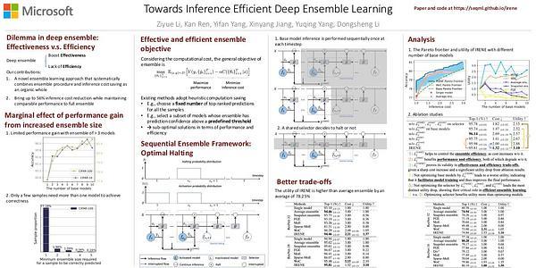 Towards Inference Efficient Deep Ensemble Learning