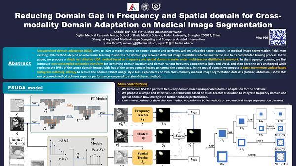 Reducing Domain Gap in Frequency and Spatial domain for Cross-modality Domain Adaptation on Medical Image Segmentation