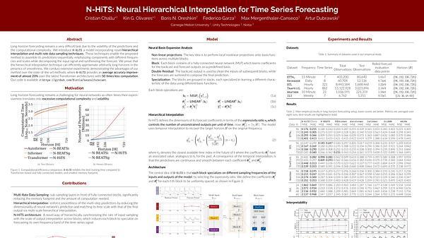 N-HiTS: Neural Hierarchical Interpolation for Time Series Forecasting