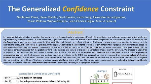 Generalized Confidence Constraints
