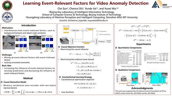 Learning Event-Relevant Factors for Video Anomaly Detection