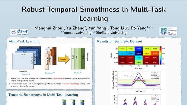 Robust Temporal Smoothness in Multi-Task Learning