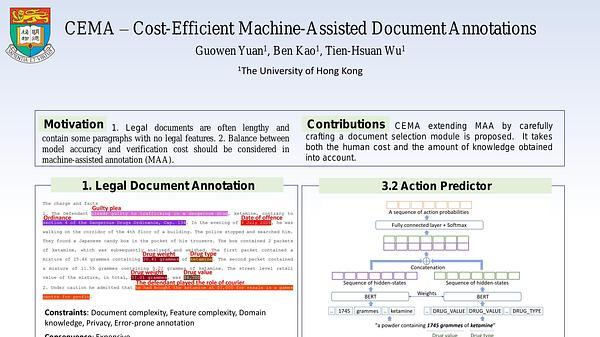 CEMA – Cost-Efficient Machine-Assisted Document Annotations