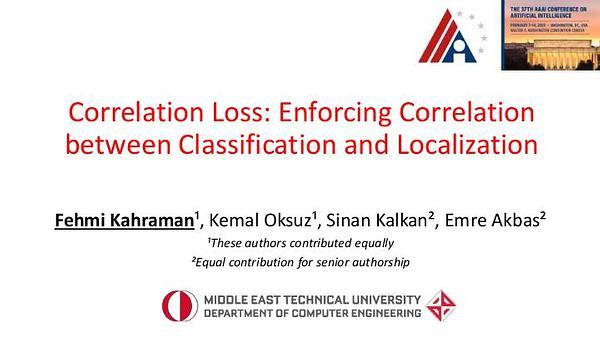 Correlation Loss: Enforcing Correlation between Classification and Localization
