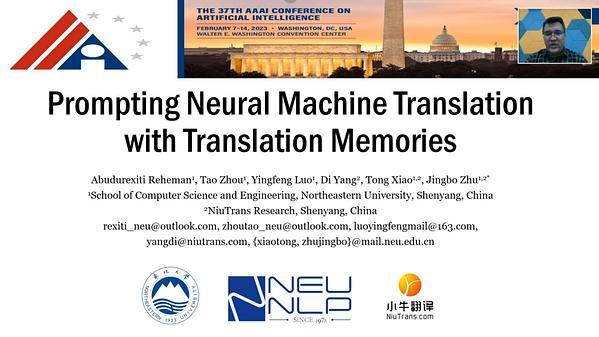 Prompting Neural Machine Translation with Translation Memories
