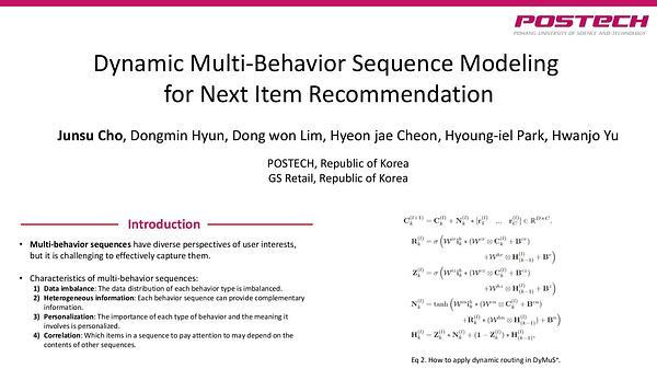 Dynamic Multi-Behavior Sequence Modeling for Next Item Recommendation