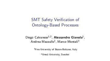 SMT Safety Verification of Ontology-Based Processes