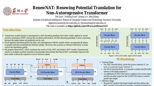 RenewNAT: Renewing Potential Translation for Non-Autoregressive Transformer