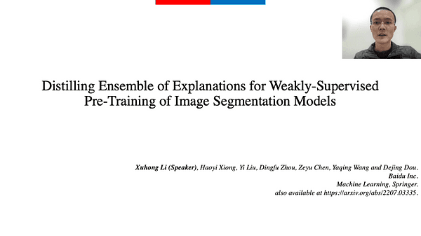 Distilling Ensemble of Explanations for Weakly-Supervised Pre-Training of Image Segmentation Models