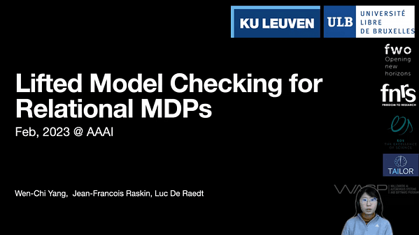 Lifted model checking for relational MDPs
