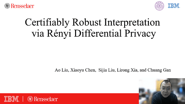 Certifiably Robust Interpretation via Renyi Differential Privacy