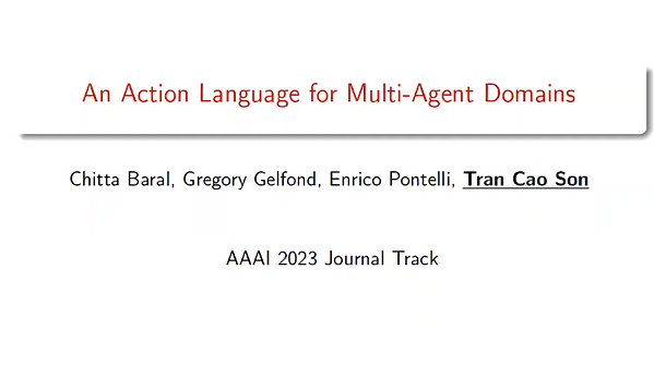 An Action Language for Multi-Agent Domains