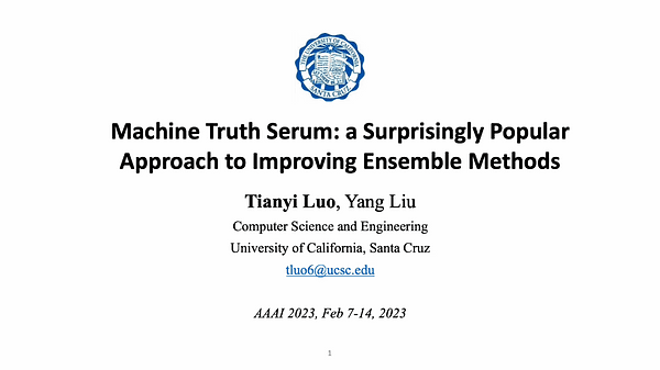 Machine truth serum: a surprisingly popular approach to improving ensemble methods