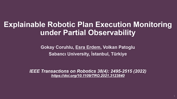 Explainable Robotic Plan Execution Monitoring under Partial Observability