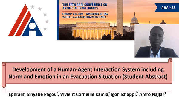 Development of a Human-Agent Interaction System including Norm and Emotion in an Evacuation Situation