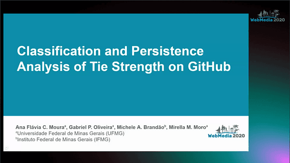 Classification and Persistence Analysis of Tie Strength on GitHub