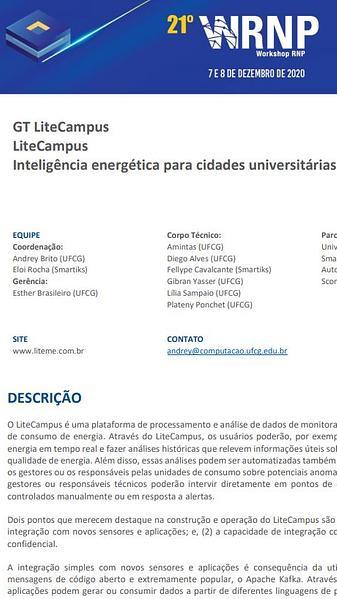 GT-LiteCampus: Monitoramento inteligente e seguro para cidades universitárias