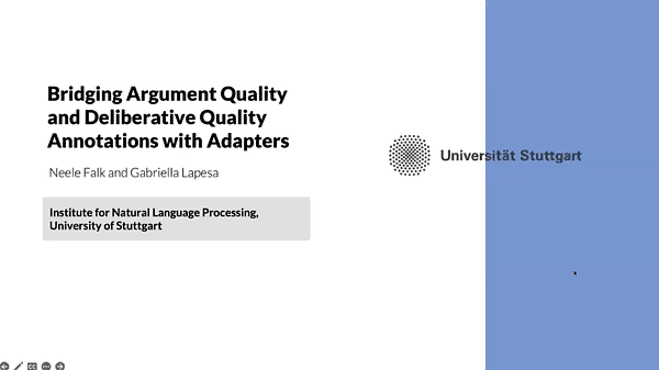 Bridging Argument Quality and Deliberative Quality Annotations with Adapters