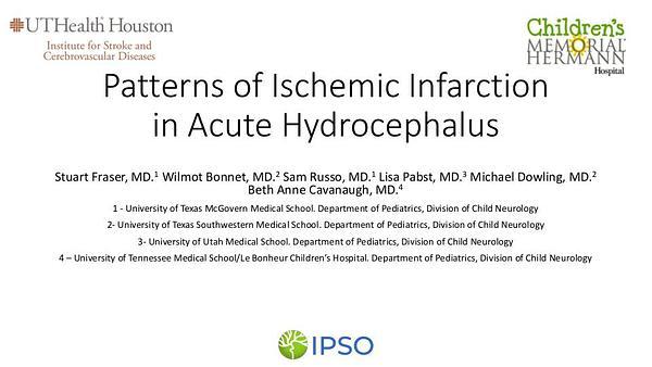 Patterns of Infarction in Acute Hydrocephalus