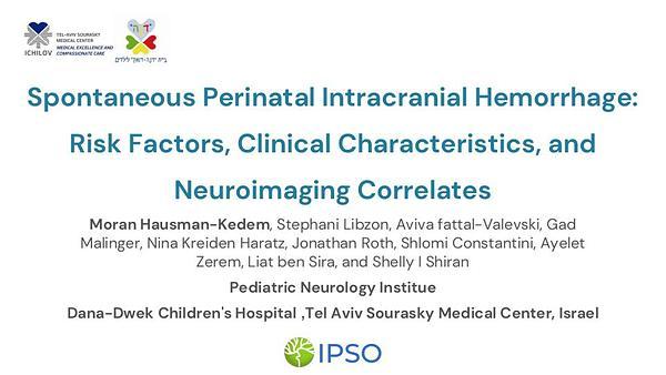 Spontaneous perinatal intracranial hemorrhage-clinical, neuro-imaging and etiological correlates