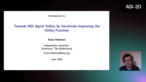 Towards AGI Agent Safety by Iteratively Improving the Utility Function