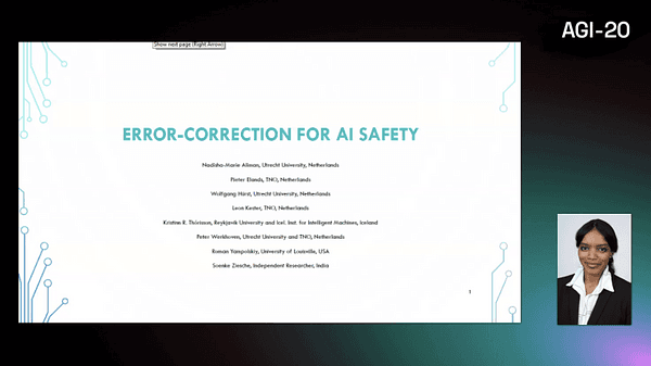 Error-Correction for AI Safety