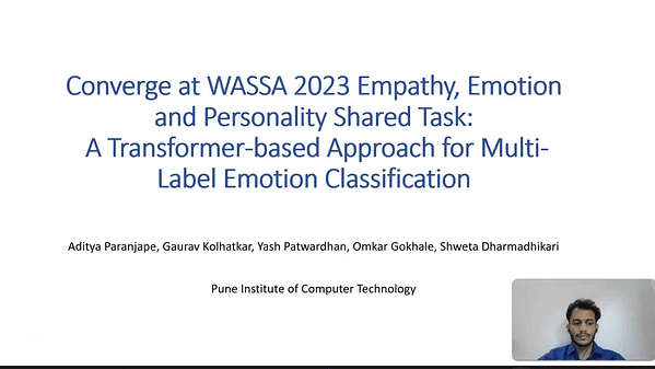 Converge at WASSA 2023 Empathy, Emotion and Personality Shared Task: A Transformer-based Approach for Multi-Label Emotion Classification
