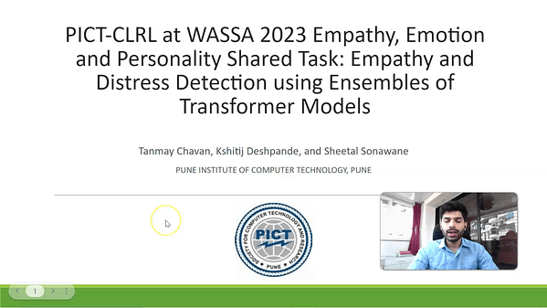 PICT-CLRL at WASSA 2023 Empathy, Emotion and Personality Shared Task: Empathy and Distress Detection using Ensembles of Transformer Models