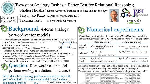Two-stem Analogy Task is a Better Test for Relational Reasoning