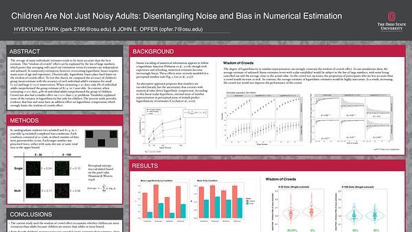 Children Are Not Just Noisy Adults: Disentangling Noise and Bias in Numerical Estimation