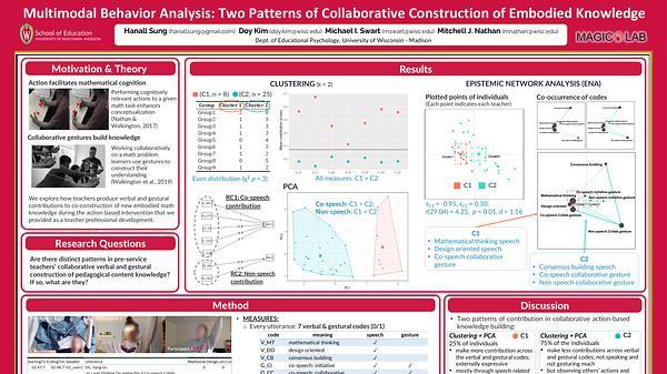 Multimodal Behavior Analysis: Two Patterns of Collaborative Construction of Embodied Knowledge