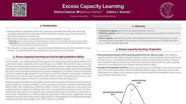 Excess Capacity Learning