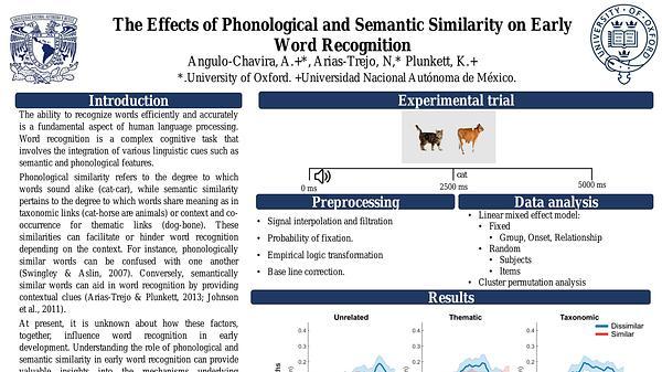The Effects of Phonological and Semantic Similarity on Early Word Recognition