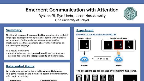 Emergent Communication with Attention