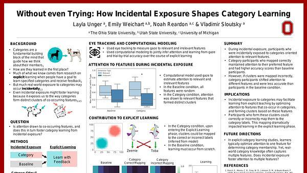 Without even Trying: How Incidental Exposure Shapes Category Learning
