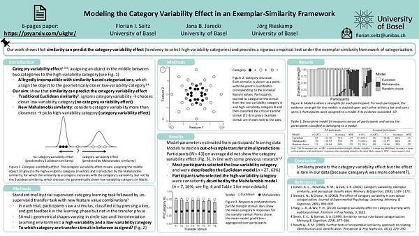 Modeling the Category Variability Effect in an Exemplar-Similarity Framework