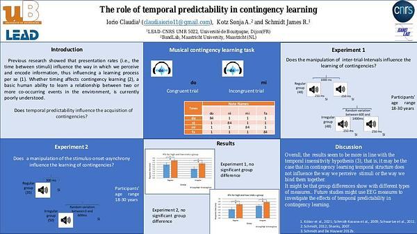 The role of temporal predictability in contingency learning