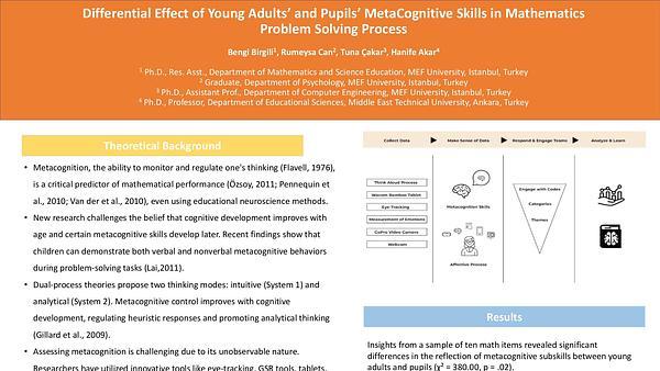 Differential Effect of Young Adults’ and Students’ MetaCognitive Skills in Mathematics Problem Solving Process