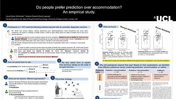 Do people prefer prediction over accommodation? An empirical study