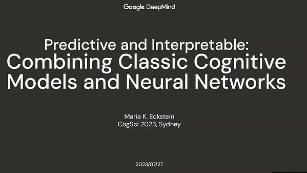 Predictive and Interpretable: Combining Artificial Neural Networks and Classic Cognitive Models to Understand Human Learning and Decision Making