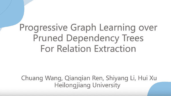 Progressive Graph Learning over Pruned Dependency Trees For Relation Extraction