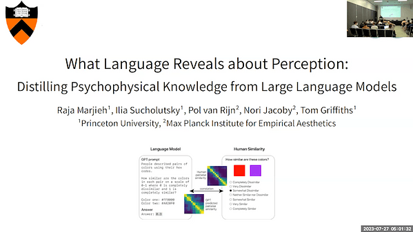 What Language Reveals about Perception: Distilling Psychophysical Knowledge from Large Language Models