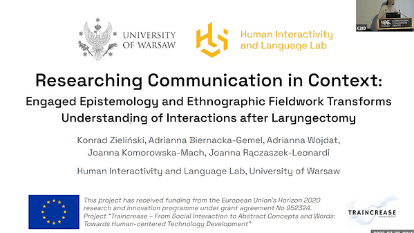 Researching Communication in Context: Engaged Epistemology and Ethnographic Fieldwork Transforms Understanding of Interactions after Laryngectomy