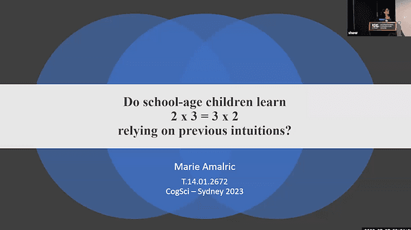 Do school-age children learn that 2 x 3 = 3 x 2 relying on previous intuitions?