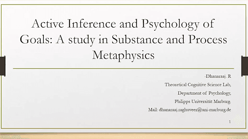 Active Inference and Psychology of Goals: A study in Substance and Process Metaphysics