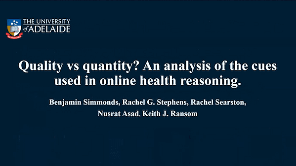 The Influence of Cues to Consensus Quantity and Quality on Belief in Health Claims